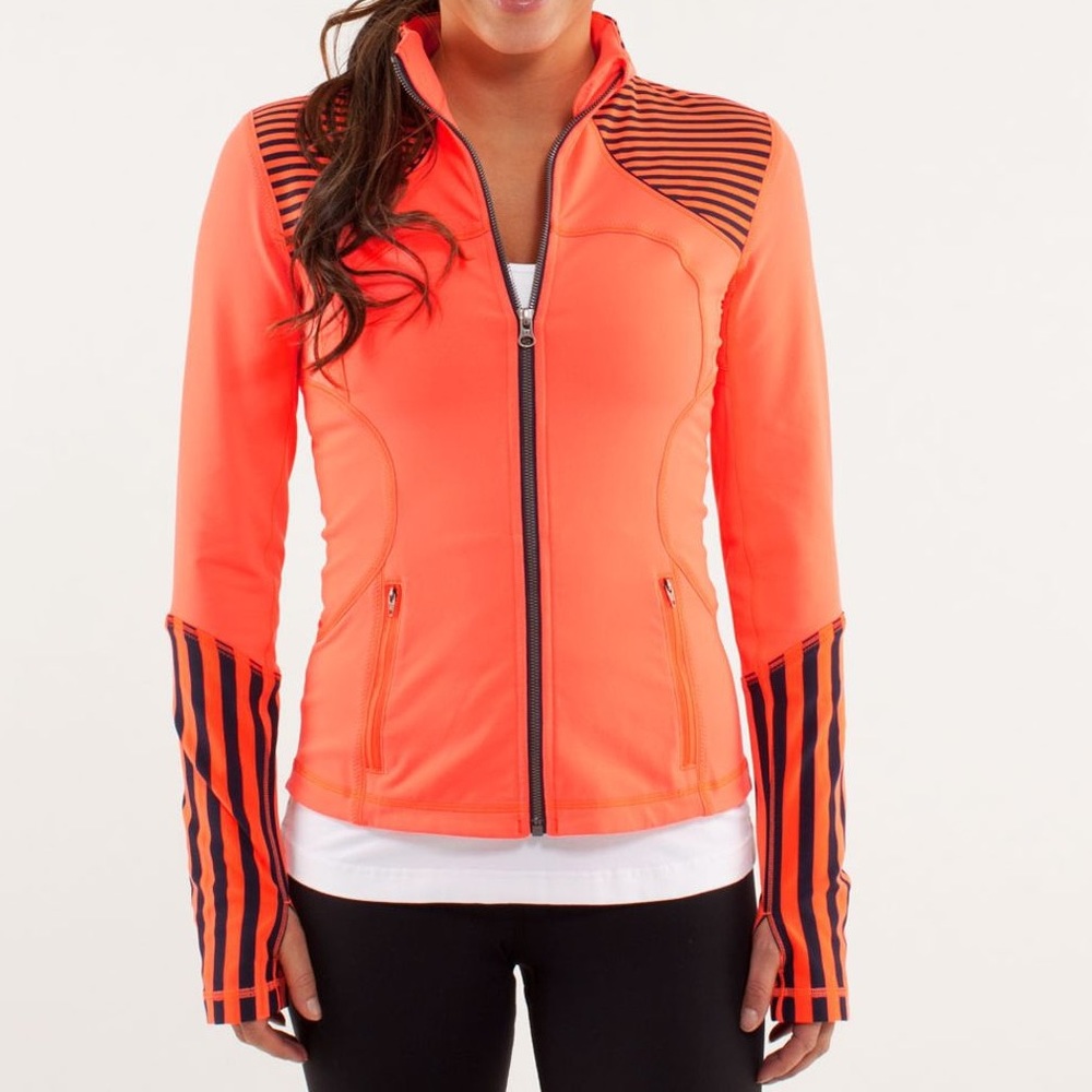 Neon Orange & Navy Lululemon Jacket